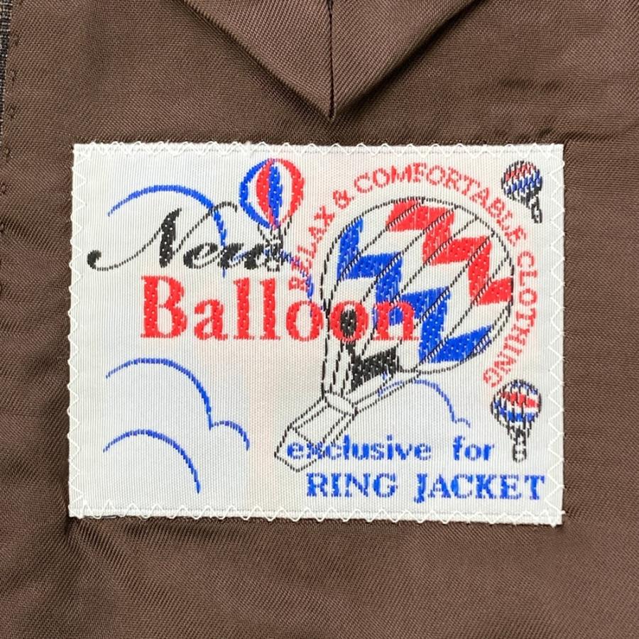 リングジャケット New Balloon テーラードジャケット 46 チェック RING JACKET リングヂャケット New Balloon テーラードジャケット