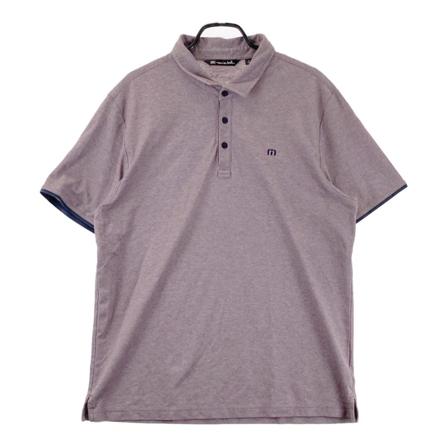 TRAVIS MATHEW トラビスマシュー 半袖ポロシャツ パープル系 XXL