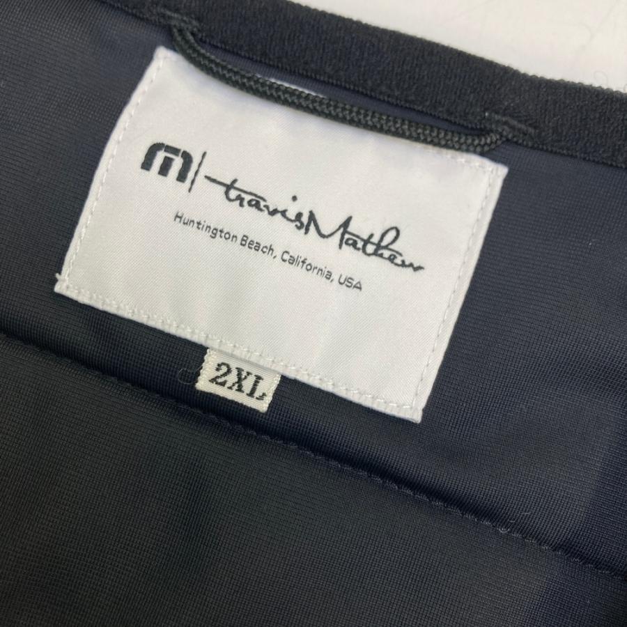 超美品◆トラビスマシュー防寒中綿ベスト◆メンズゴルフウェアXL（LL） TRAVIS MATHEW トラビスマシュー 中綿ベスト グレー系 2XL ゴルフ
