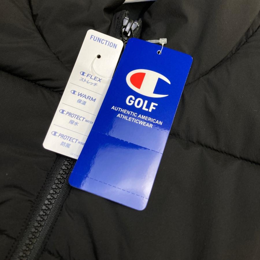 【新品】CHAMPION GOLF チャンピオンゴルフ  中綿 ジップベスト  ブラック系 L ゴルフウェア メンズ_4