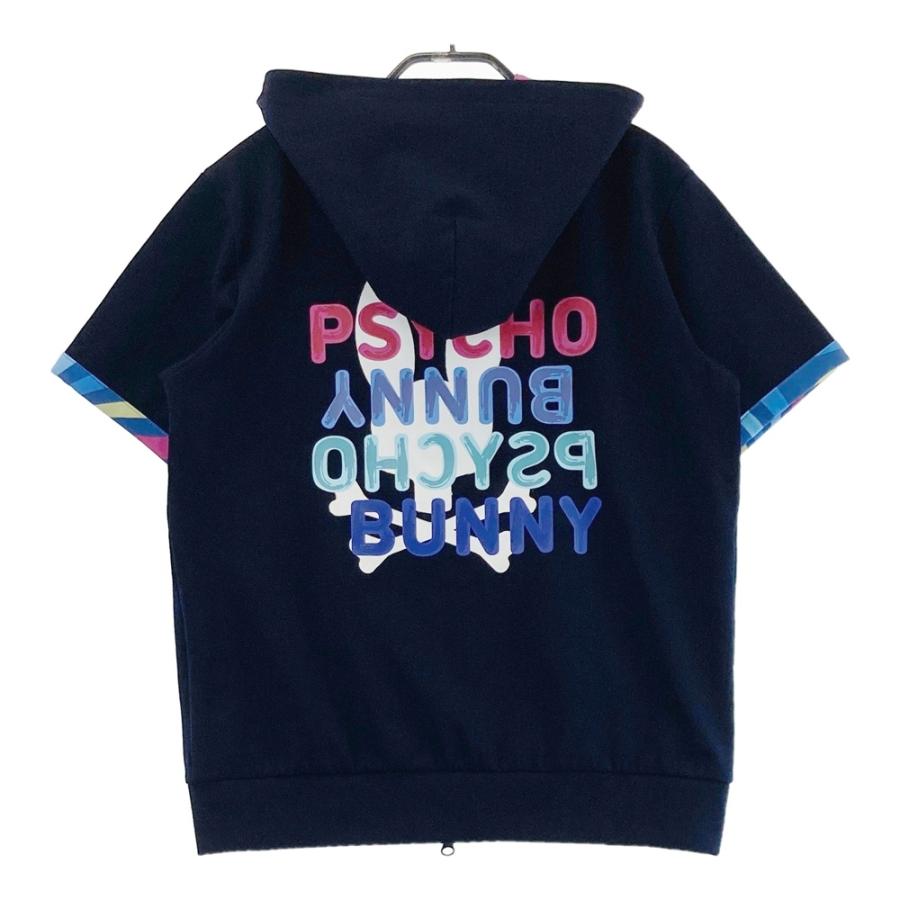 PSYCHO BUNNY サイコバニー 半袖ジップパーカー ネイビー系 2 ゴルフ