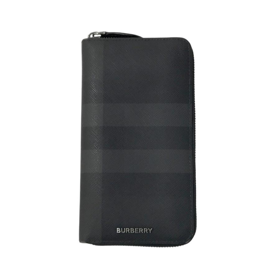 BURBERRY バーバリー 財布 ラウンドファスナー ブラック系 メンズ