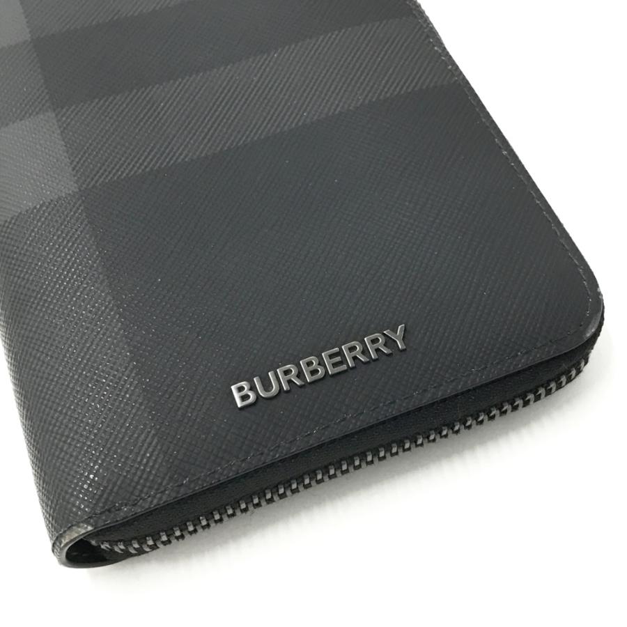 BURBERRY バーバリー 財布 ラウンドファスナー ブラック系 メンズ