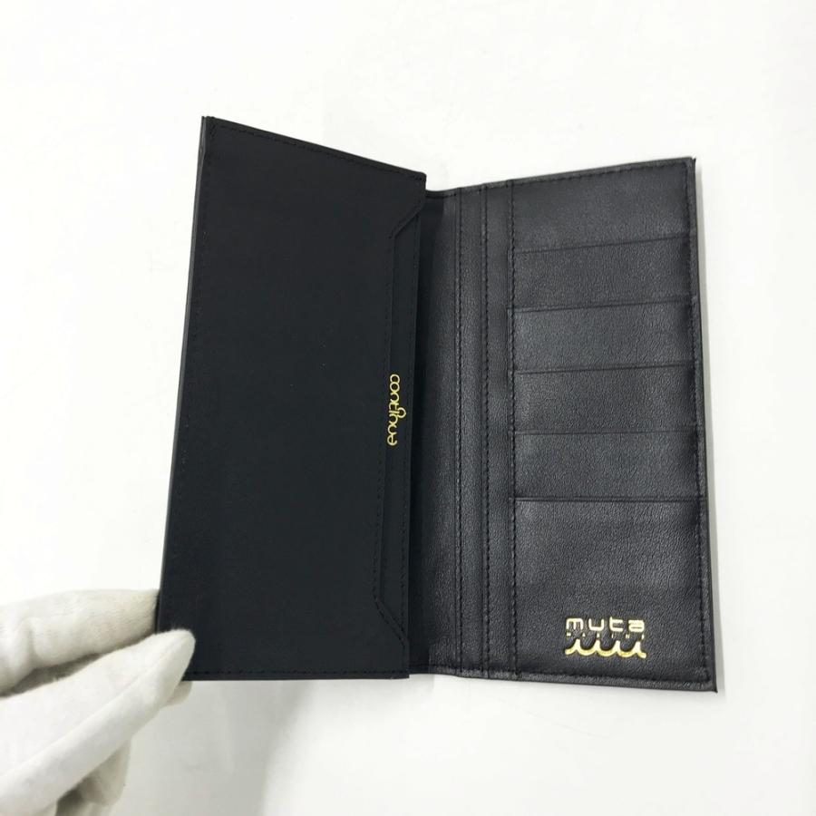 美品】muta MARINE ムータマリン 財布 CONTINUA ブラック系 メンズ