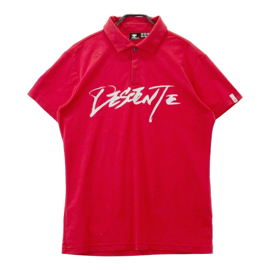 DESCENTE GOLF デサントゴルフ 半袖ポロシャツ レッド系 O ゴルフ