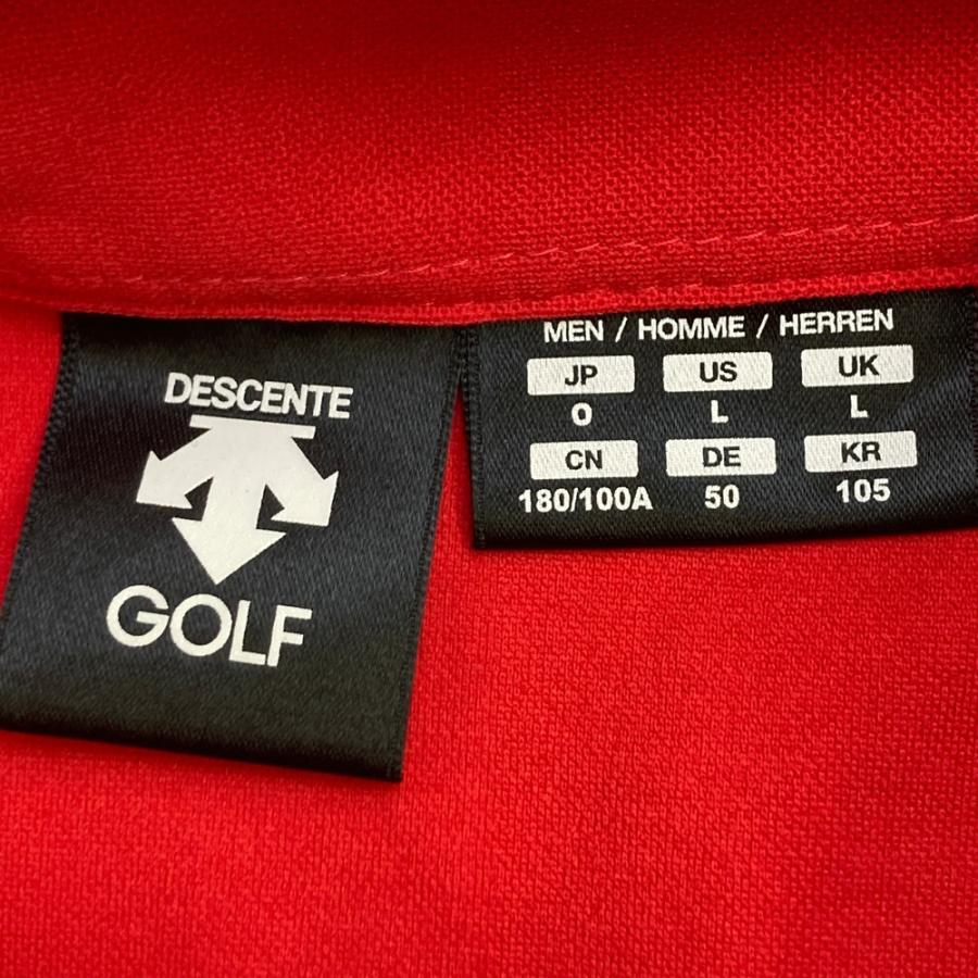 DESCENTE GOLF デサントゴルフ 半袖ポロシャツ レッド系 O ゴルフ