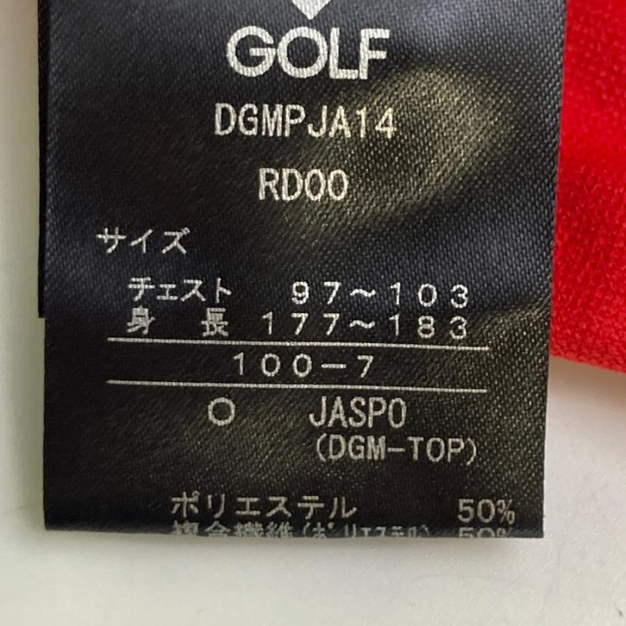 DESCENTE GOLF デサントゴルフ 半袖ポロシャツ レッド系 O ゴルフ