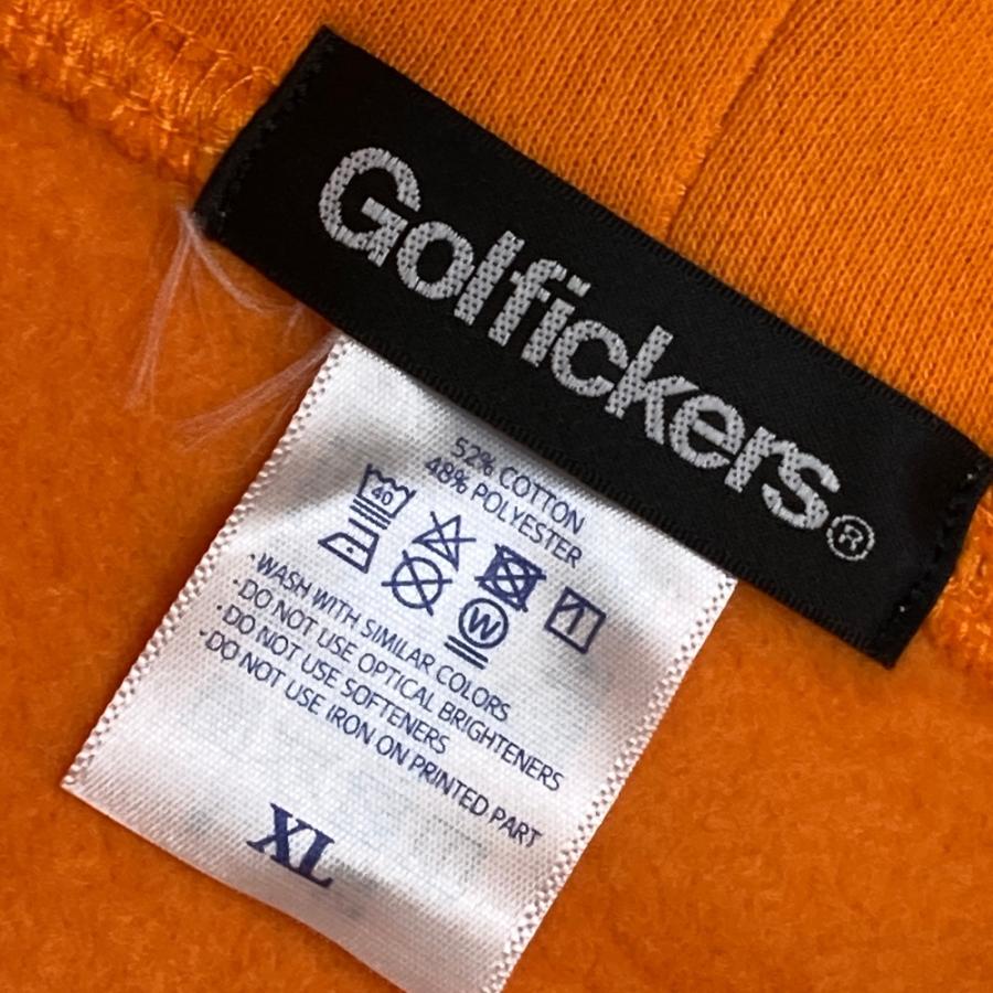 Golfickers ゴルフィッカーズ　パーカー　XL 未使用 美品】Golfickers ゴルフィッカーズ パーカー オレンジ系 XL ゴルフ