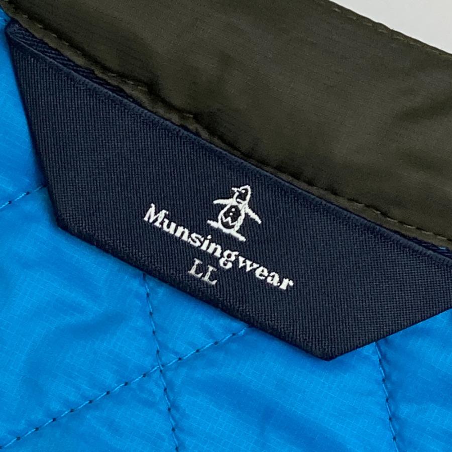 MUNSING WEAR マンシングウェア 中綿キルティングベスト カーキ系 LL