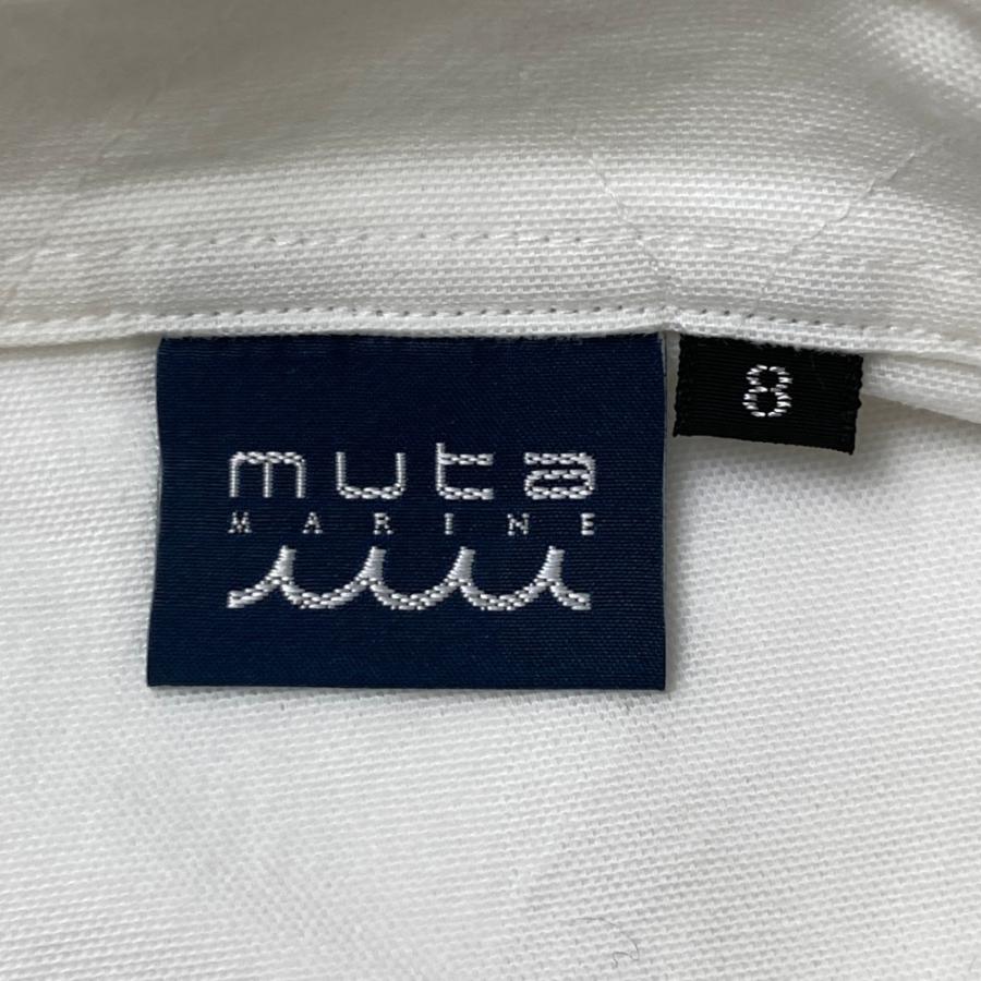 MUTA MARINE ムータマリン オックスフォード 半袖シャツ ヤシの木刺繍
