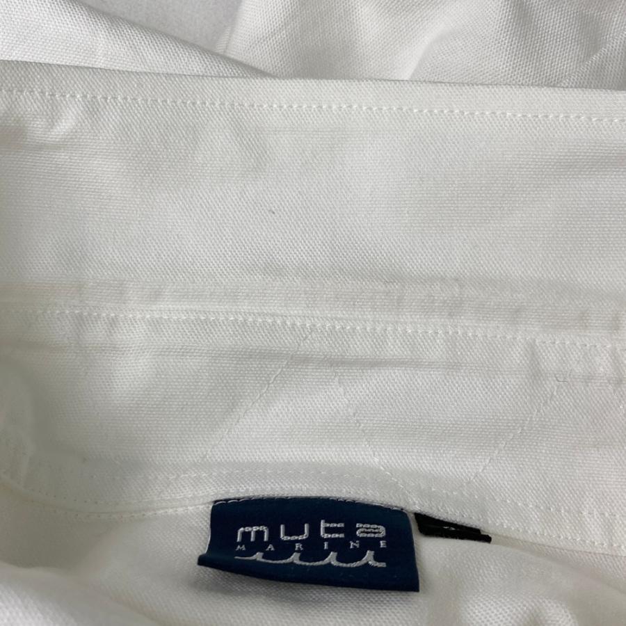 MUTA MARINE ムータマリン オックスフォード 半袖シャツ ヤシの木刺繍