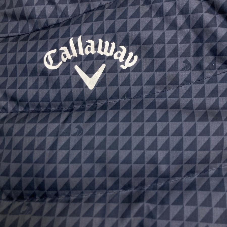 CALLAWAY キャロウェイ 2WAY ダウンジャケット 総柄 ネイビー系 M