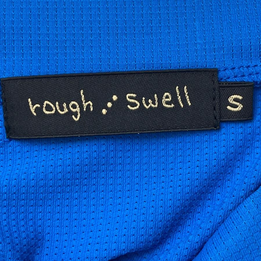 ROUGH&SWELL ラフアンドスウェル モックネック 半袖Tシャツ ブルー系 S