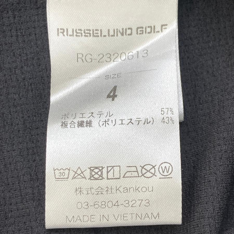RUSSELUNO ラッセルノ モックネック 半袖Tシャツ ルチャ ブラック系 4