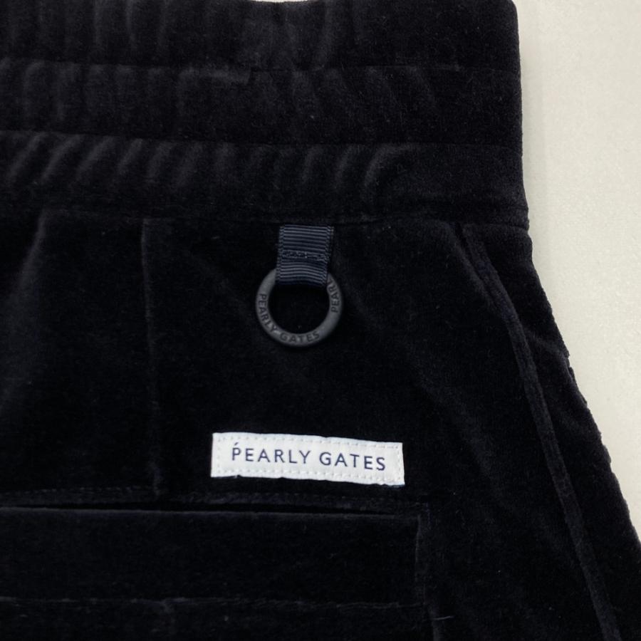 PEARLY GATES パーリーゲイツ  ベロア スカート  ネイビー系 2 ゴルフウェア レディースの画像
