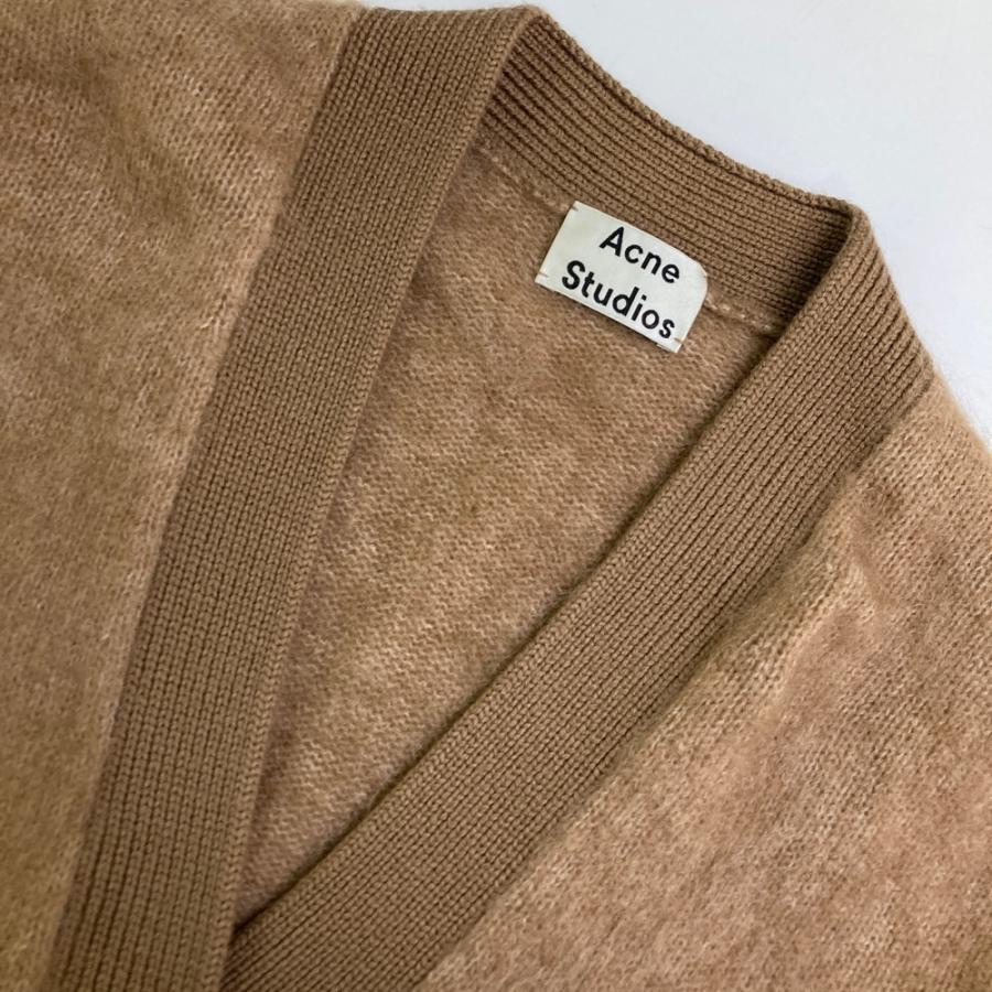 ACNE studios アクネストゥディオズ A60038 カーディガン RIVES MOHAIR モヘアブレンド  ブラウン系 XS レディースの画像