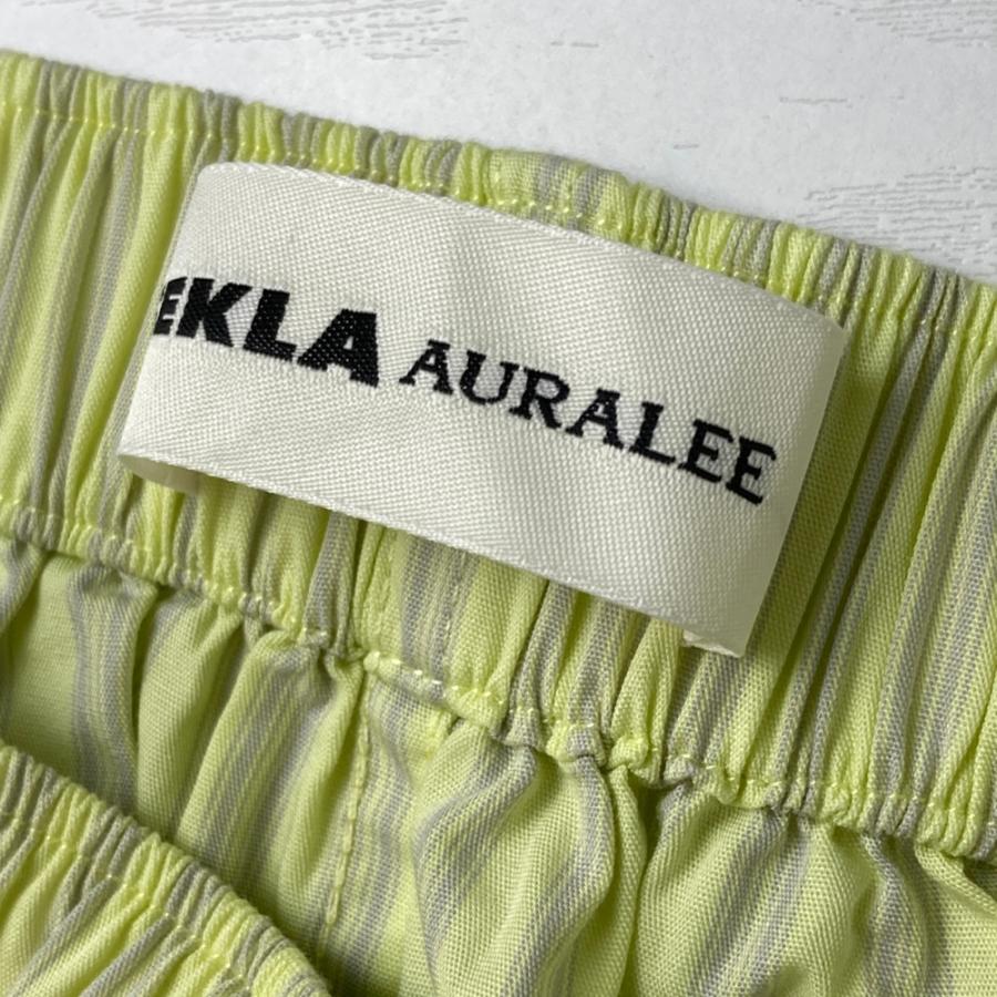 AURALEE オーラリー ショートパンツ ×TEKLA Boxer shorts ストライプ柄