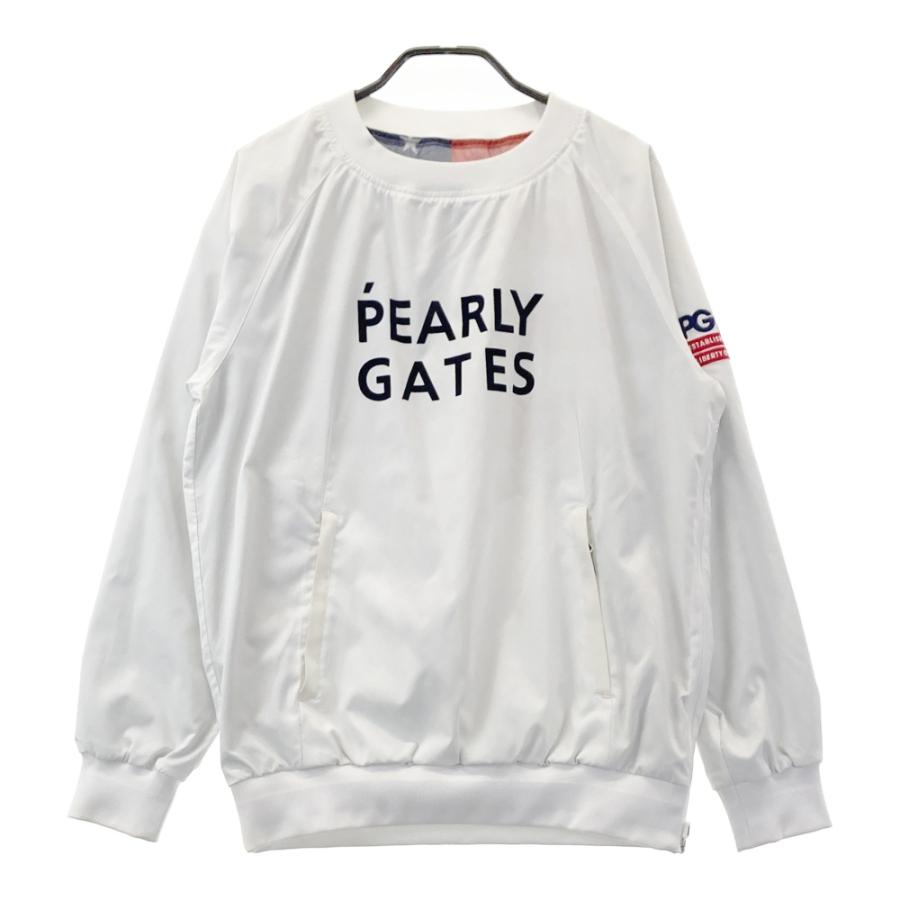 PEARLY GATES パーリーゲイツ 蓄熱 長袖 スニードジャック 裏地星条旗