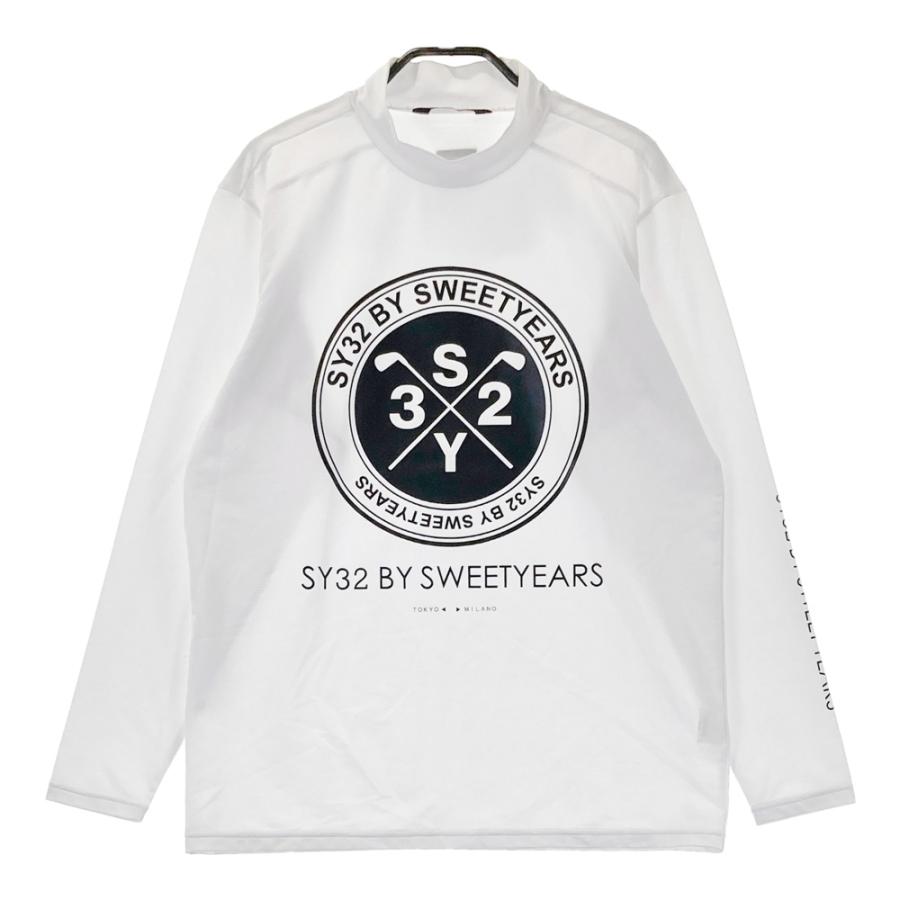 サイズ：M SY32 BY SWEET YEARS GOLF エスワイサーティトゥ  ハイネック 長袖Tシャツ  ネイビー系 [240101391665] ゴルフウェア メンズ ストスト SY32 BY SWEET YEARS GOLF エスワイサーティトゥ ハイネック 長袖T