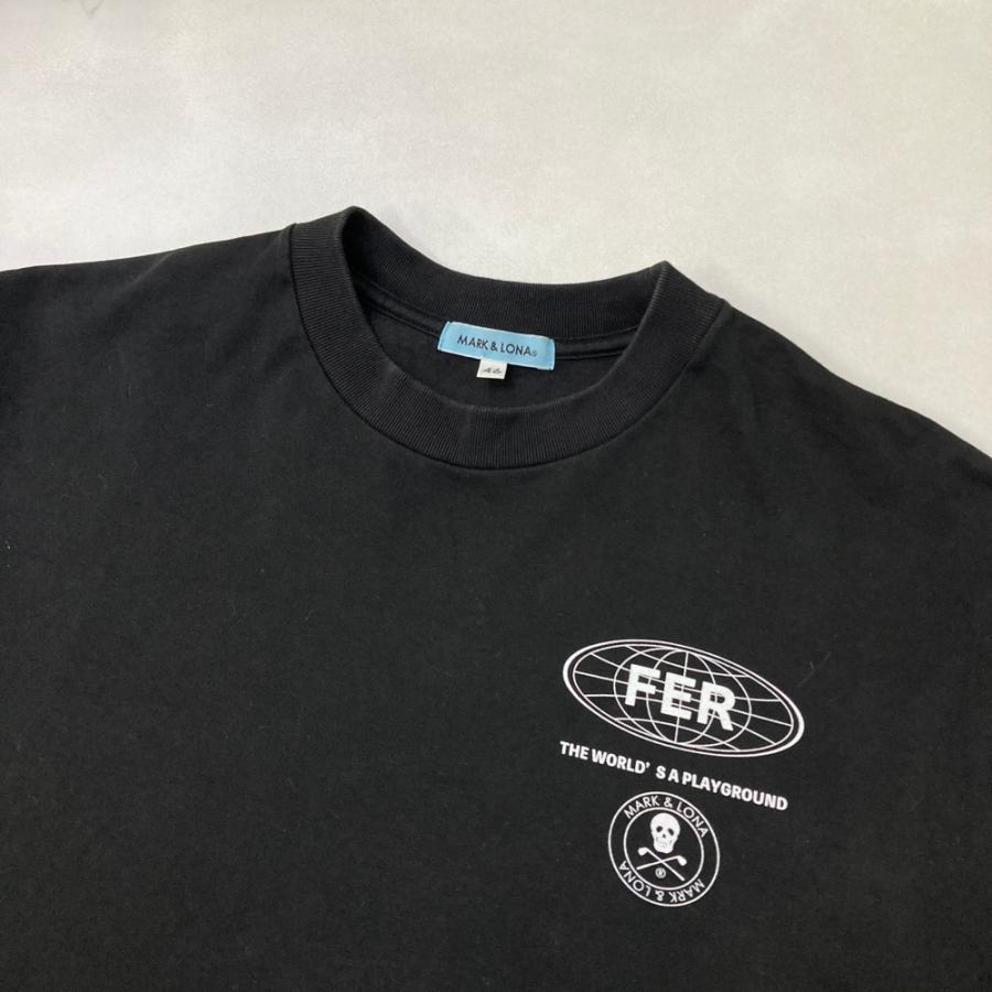 MARK＆LONA マークアンドロナ FER ロンＴ 黒 46 M MARK&LONA マークアンドロナ 2024年モデル 半袖Tシャツ FER ブラック系