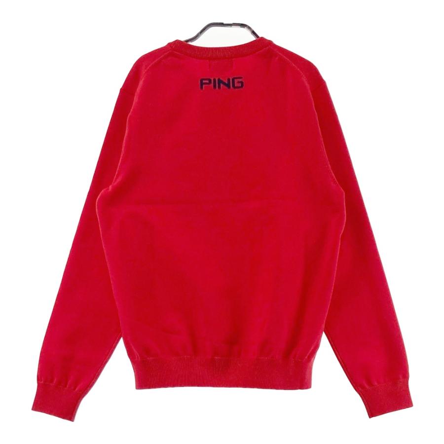 PING（ピン） 【新品】PING ニットセーター 星条旗 レッド系 L ゴルフ
