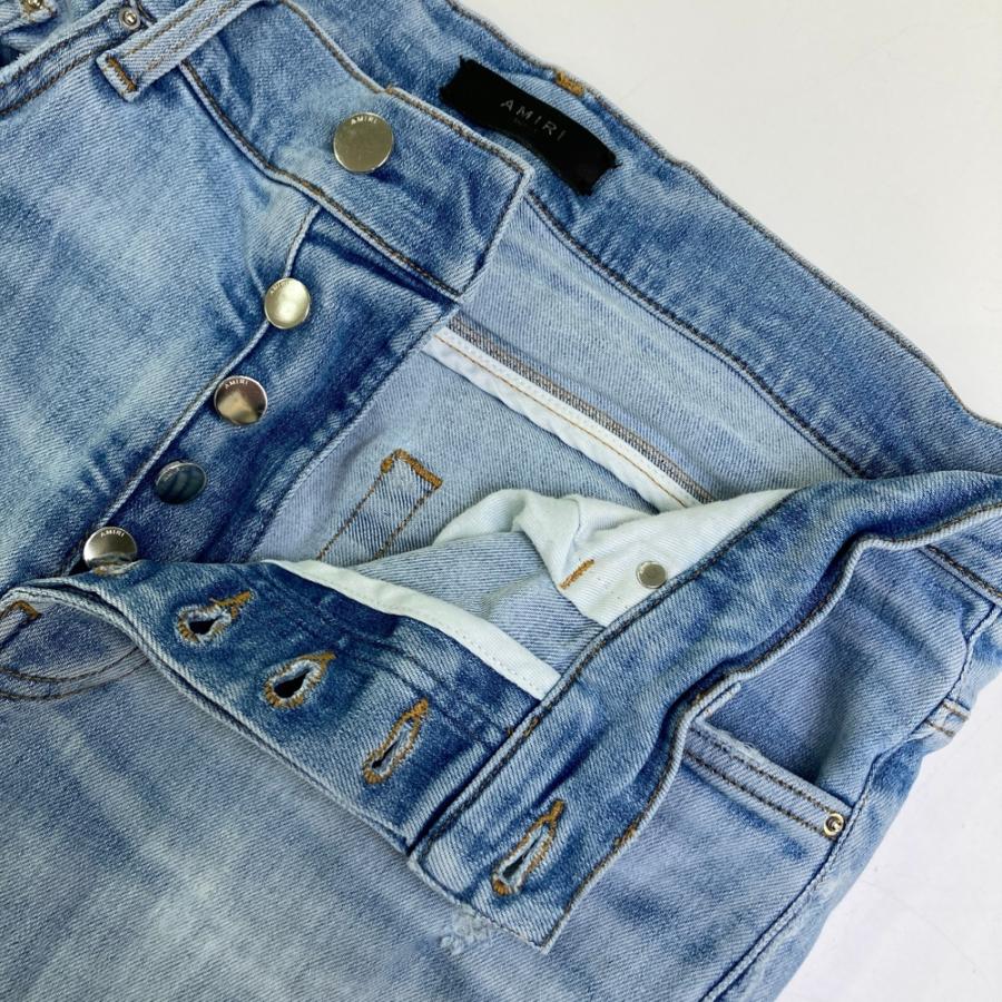 AMIRI アミリ M069 ダメージ デニムパンツ ブルー系 33 メンズ