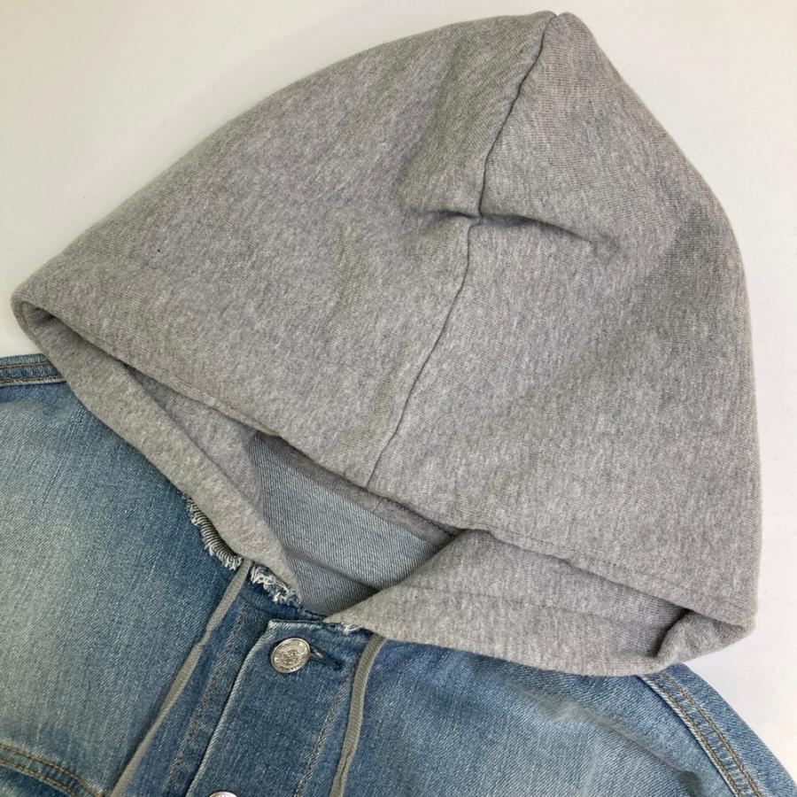 BALMAIN（バルマン） RH18205D025 スウェット切替 デニムジャケット
