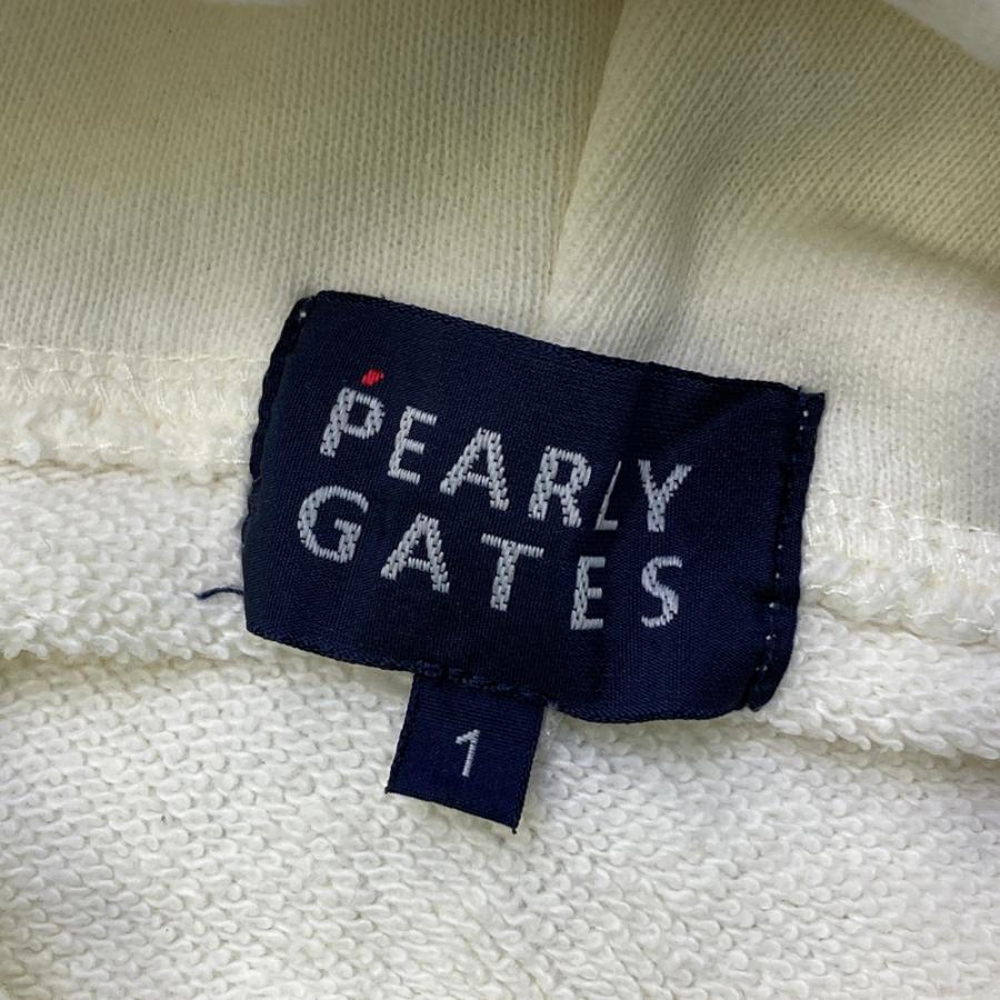 【美品】PEARLY GATESパーリーゲイツ　フルジップパーカー　25周年記念 PEARLY GATES パーリーゲイツ 25周年 ジップパーカー ホワイト系 1