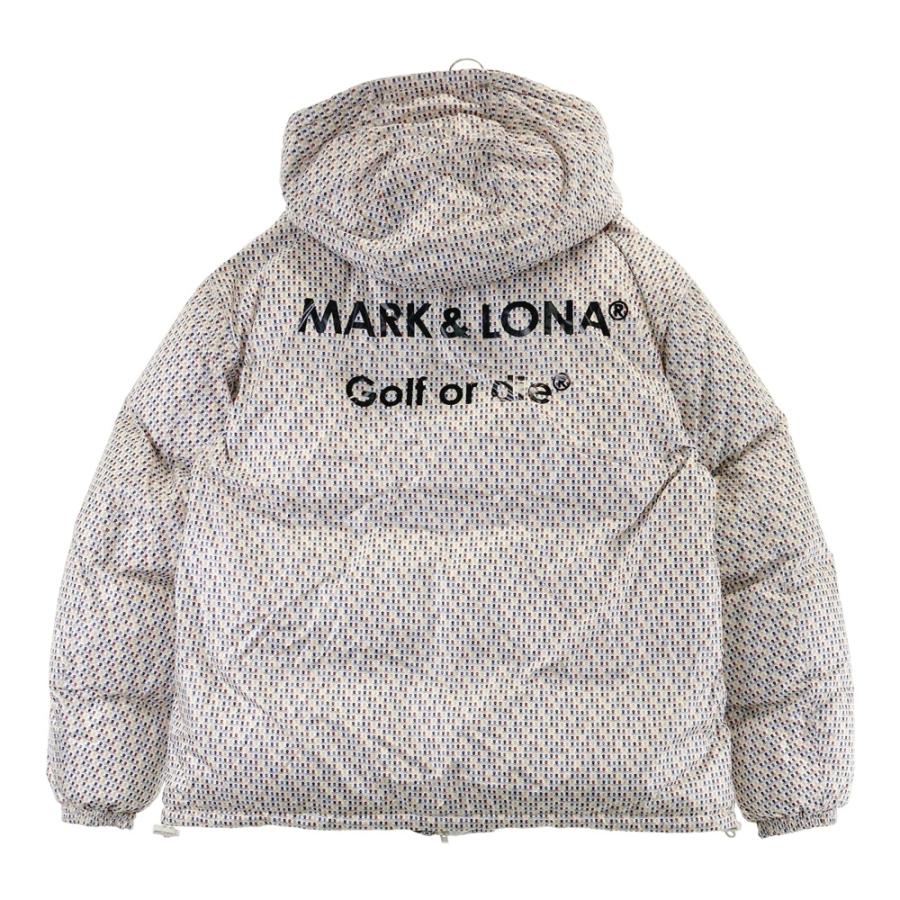 MARK&LONA マークアンドロナ 2WAYリバーシブルダウンジャケット 総柄