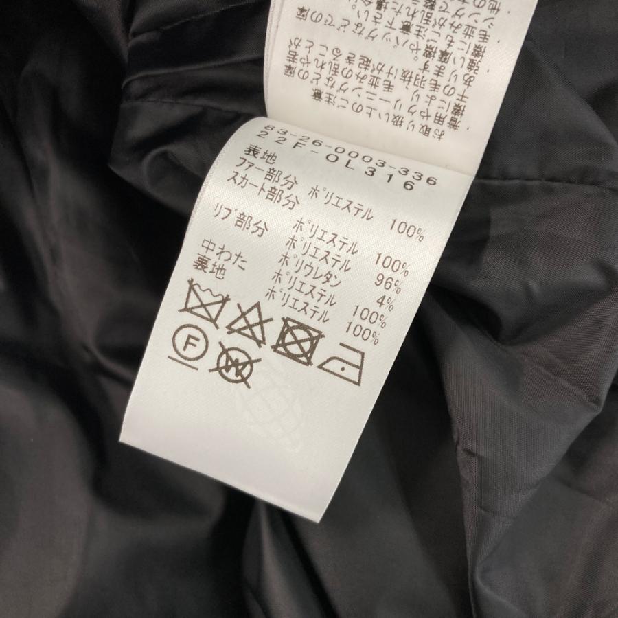 BEAMS GOLF ビームスゴルフ  ノースリーブ ファー 中綿ワンピース  ブラック系 L ゴルフウェア レディース_3