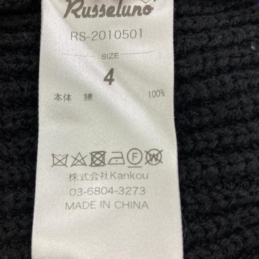 RUSSELUNO ラッセルノ ニットセーター ブラック系 4 ゴルフウェア
