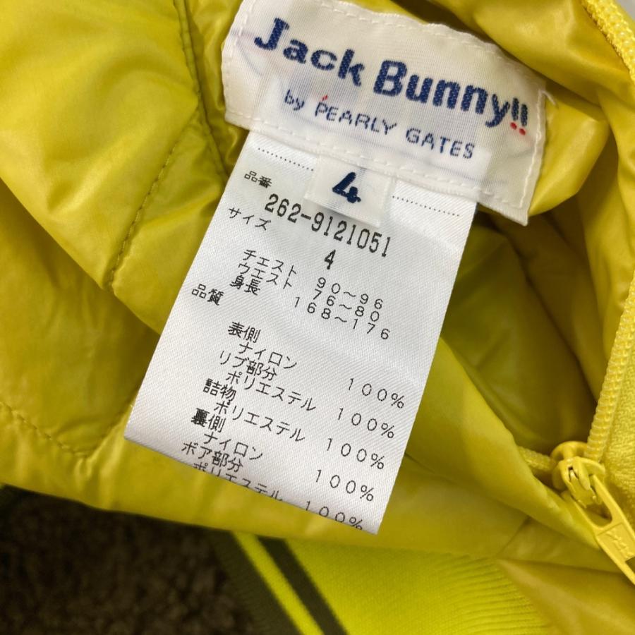 JACK BUNNY ジャックバニー  リバーシブル 中綿 ボア スニードジャック  イエロー系 4 ゴルフウェア メンズ_5