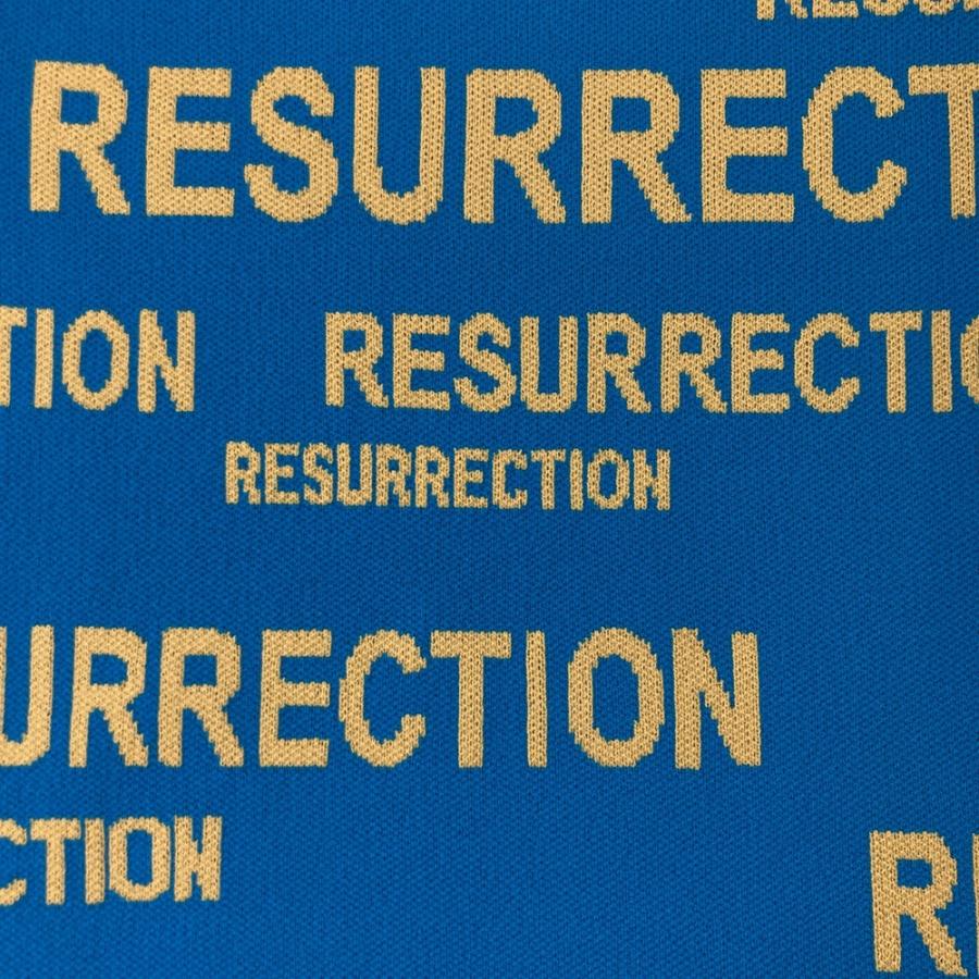サイズ：M RESURRECTION レザレクション  クルーネック ニットセーター  ネイビー系 [240101460187] ゴルフウェア レディース ストスト 新品】RESURRECTION レザレクション 長袖ニットセーター ブルー系 M