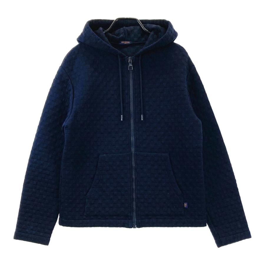 [タグ付き]LOUIS VUITTON ルイ ヴィトン ジップパーカー ダミエ LOUIS VUITTON ルイ ヴィトン HJY05W ジップパーカー ダミエ ネイビー