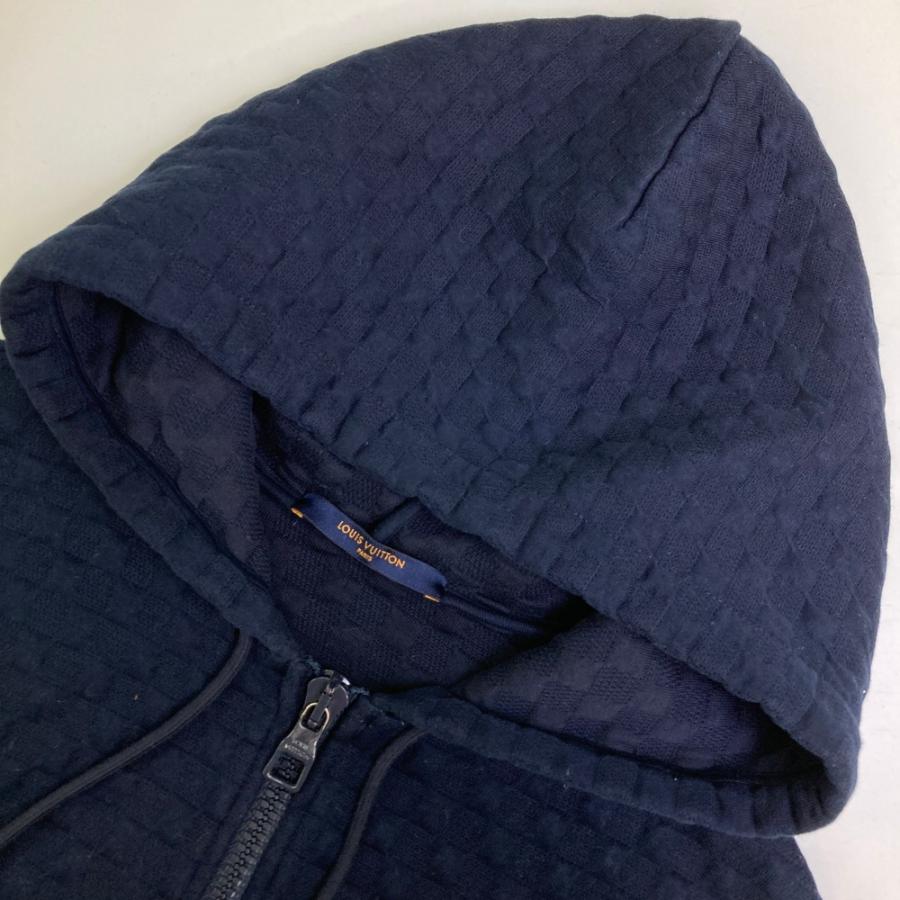 LOUIS VUITTON ルイ ヴィトン HJY05W ジップパーカー ダミエ ネイビー