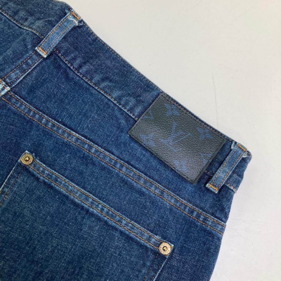 【最終値下げ】LOUIS VUITTON ルイヴィトン デニム 34 ストレート LOUIS VUITTON ルイ ヴィトン デニムパンツ ネイビー系 34 メンズ