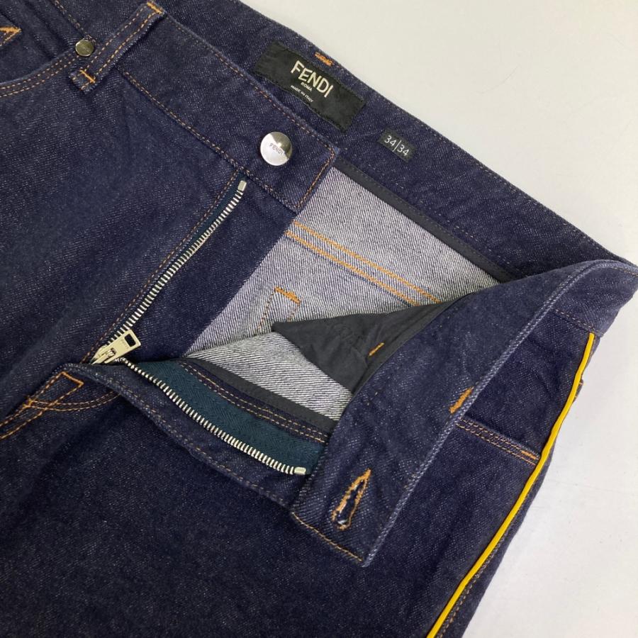 FENDI フェンディ FLP201 AGZR デニムパンツ ネイビー系 34 メンズ 