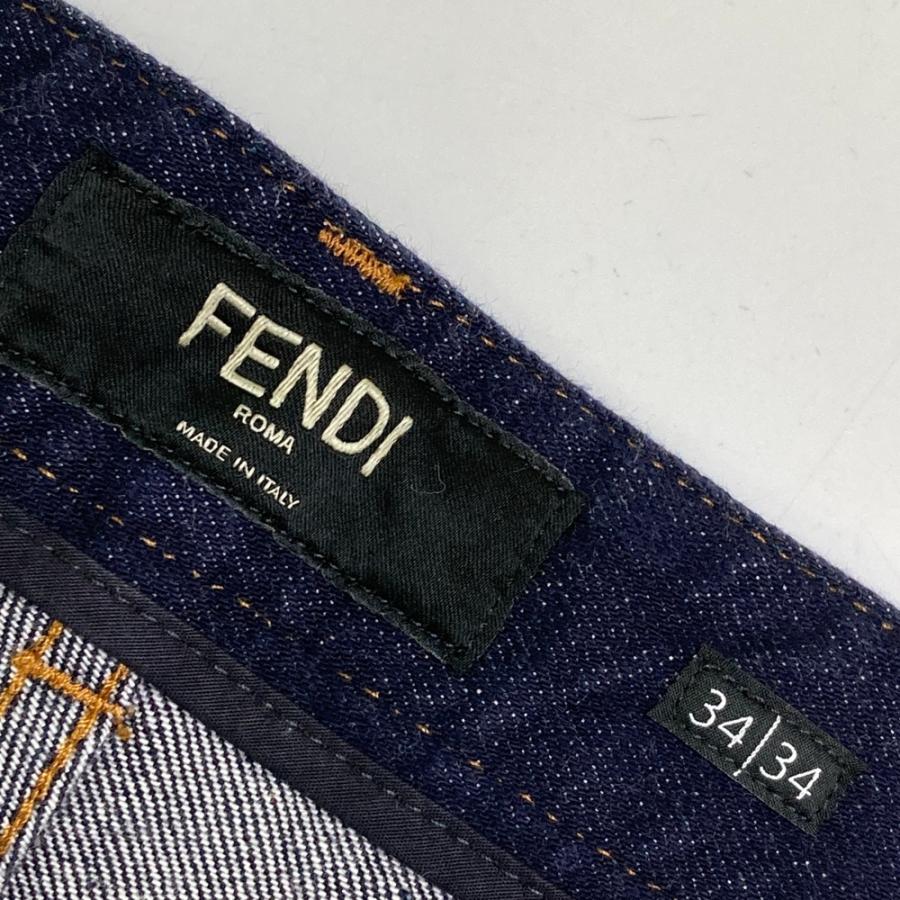 FENDI フェンディ FLP201 AGZR デニムパンツ ネイビー系 34 メンズ 