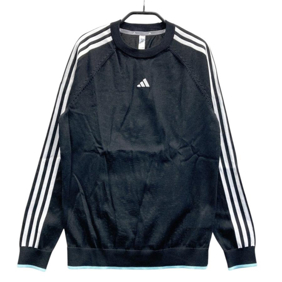 新品】ADIDAS GOLF アディダスゴルフ ニットセーター ブラック系 L