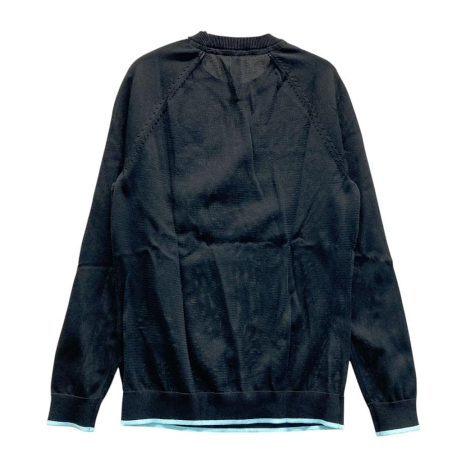新品】ADIDAS GOLF アディダスゴルフ ニットセーター ブラック系 L