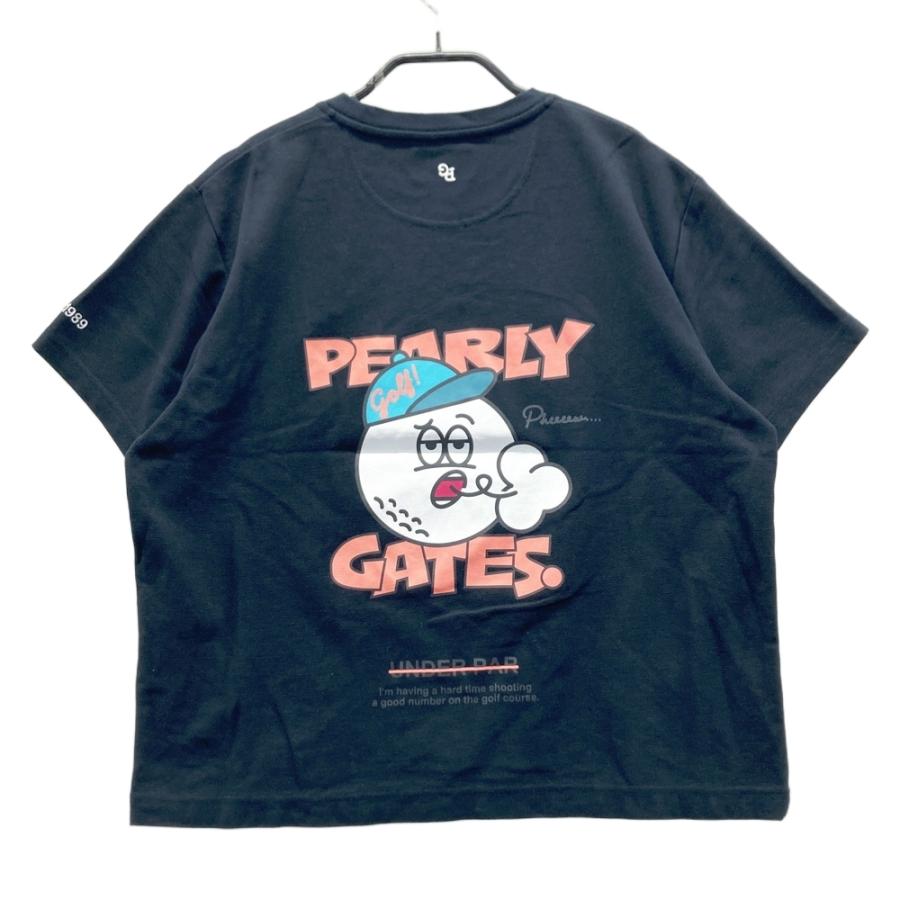サイズ：0 PEARLY GATES パーリーゲイツ 2024年モデル 半袖Tシャツ  ネイビー系 [240101632263] ゴルフウェア レディース ストスト PEARLY GATES パーリーゲイツ 2024年モデル 半袖Tシャツ ネイビー系 0
