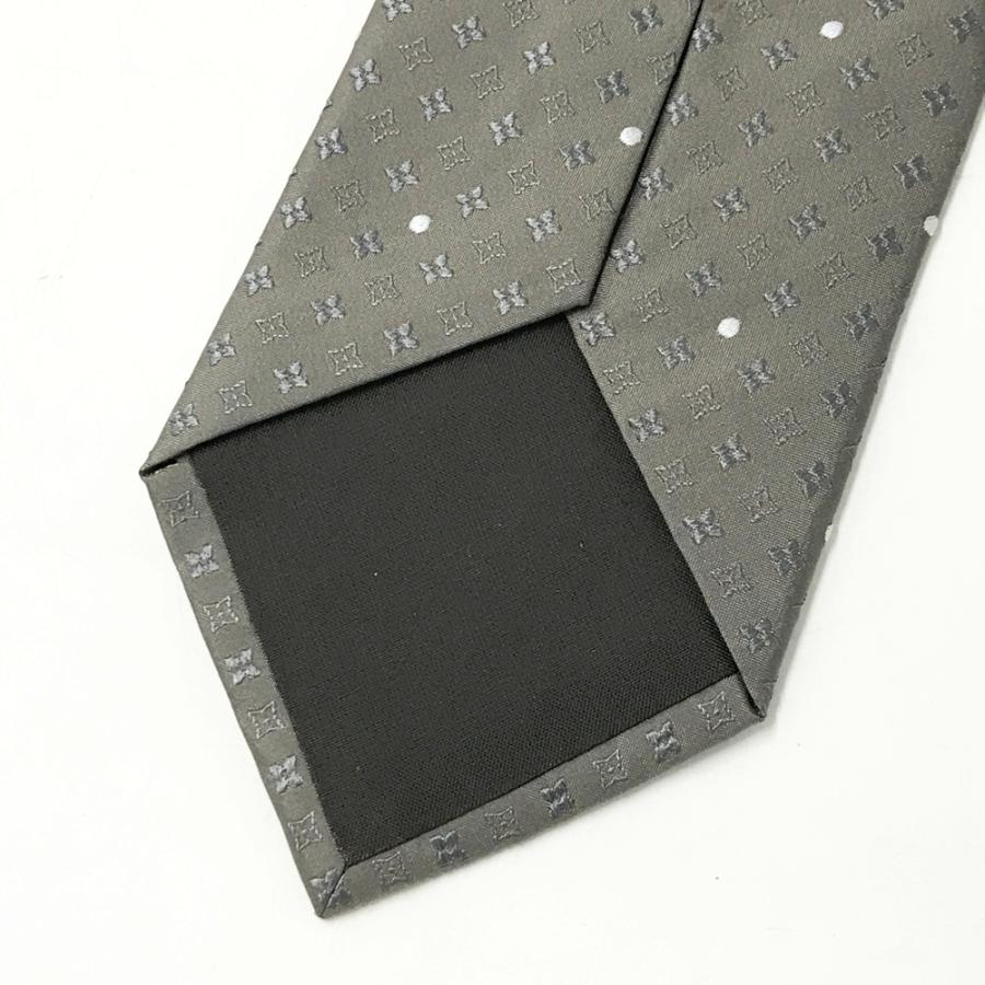 LOUIS VUITTON ネクタイ モノグラム柄 グレー LOUIS VUITTON（ルイ・ヴィトン） ルイ ヴィトン ネクタイ モノグラム