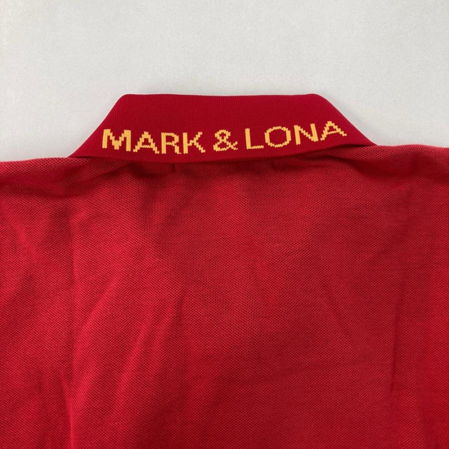 MARK\u0026LONA マークアンドロナ  長袖ポロシャツ  レッド系 M ゴルフウェア メンズの画像