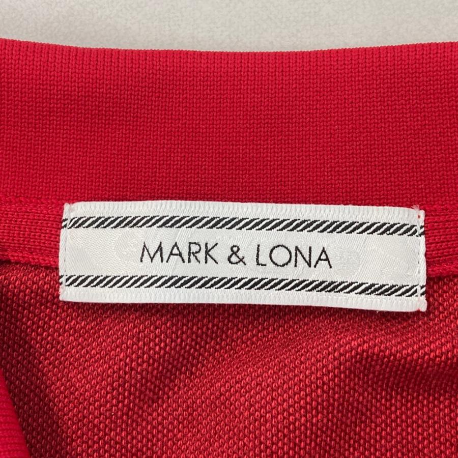 MARK\u0026LONA マークアンドロナ  長袖ポロシャツ  レッド系 M ゴルフウェア メンズの画像