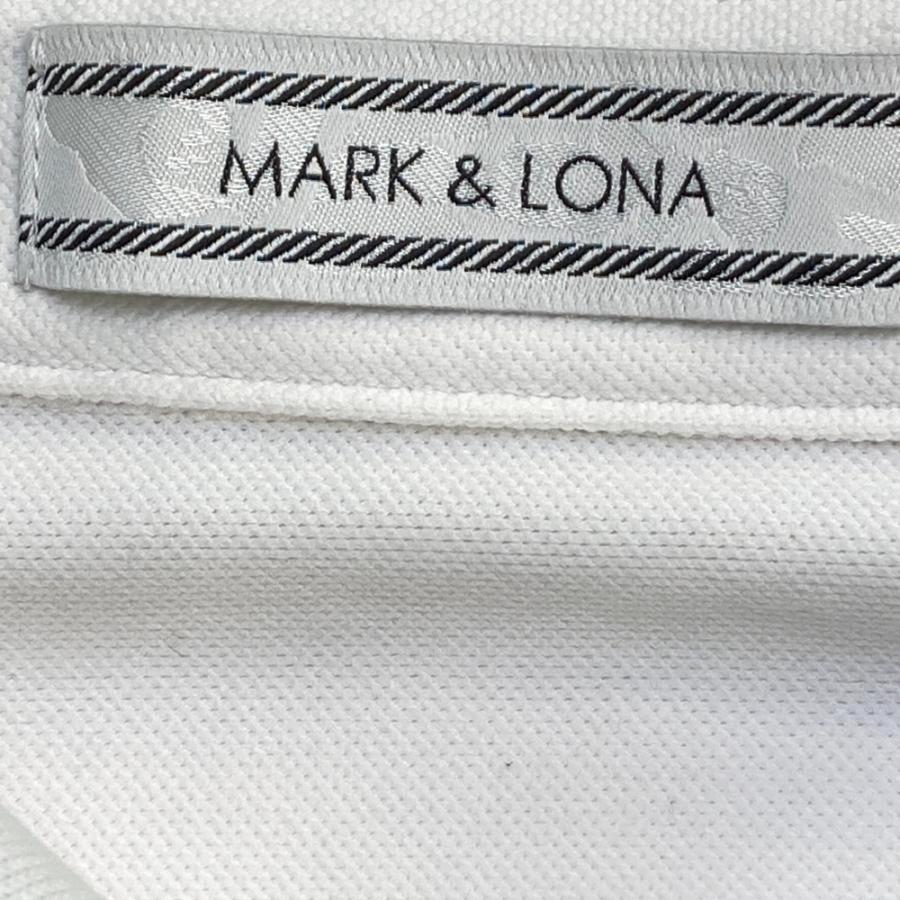 MARK&LONA マークアンドロナ 長袖ポロシャツ ホワイト系 46 ゴルフ