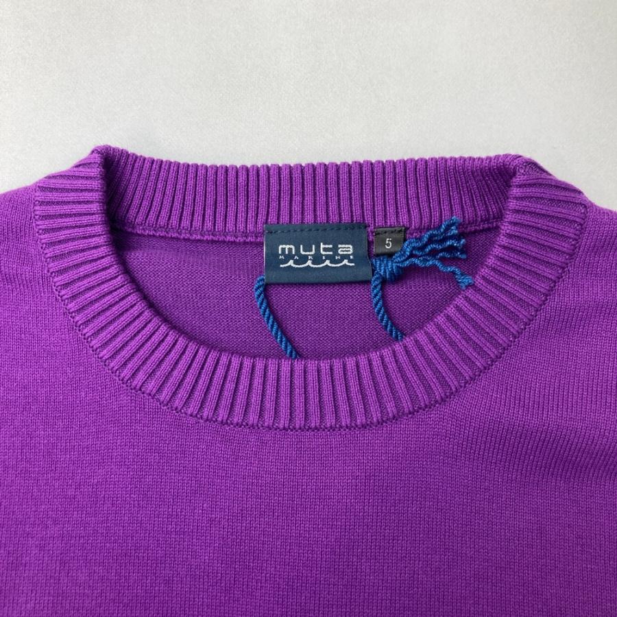 美品】MUTA MARINE ムータマリン クルーネック 長袖ニットセーター