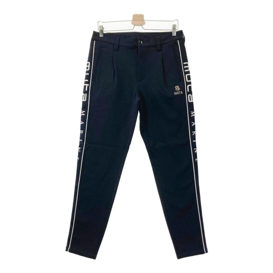 美品】MUTA MARINE ムータマリン サイドロゴ ストレッチロングパンツ