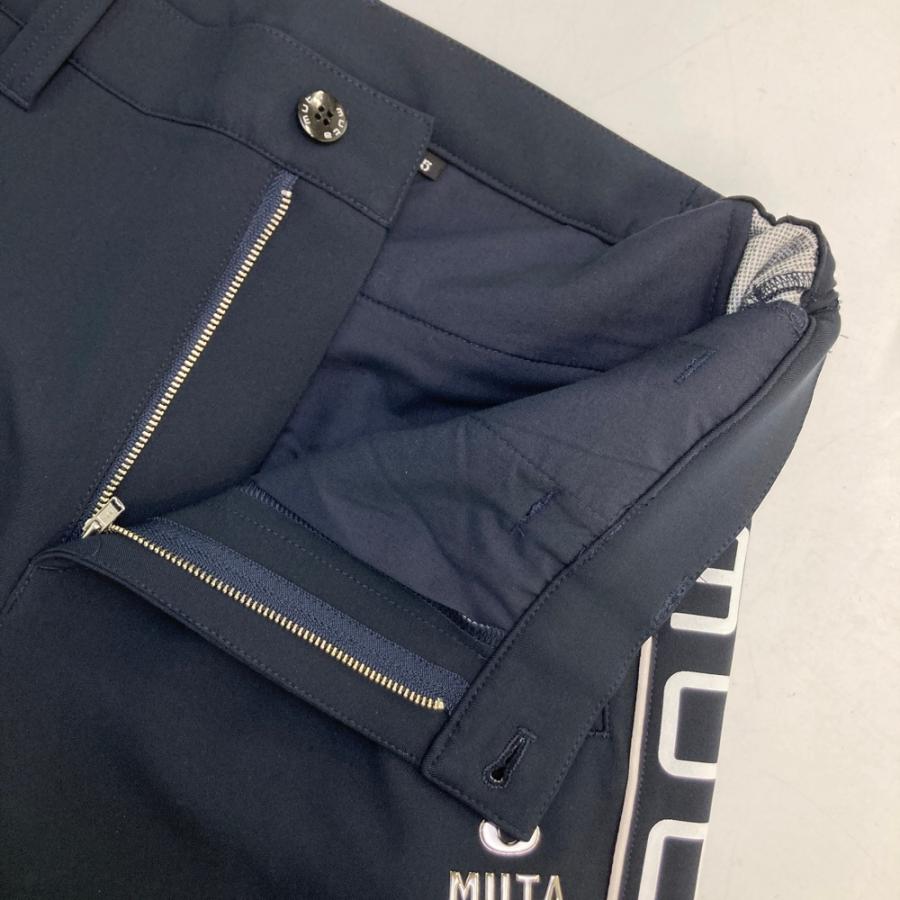 美品】MUTA MARINE ムータマリン サイドロゴ ストレッチロングパンツ