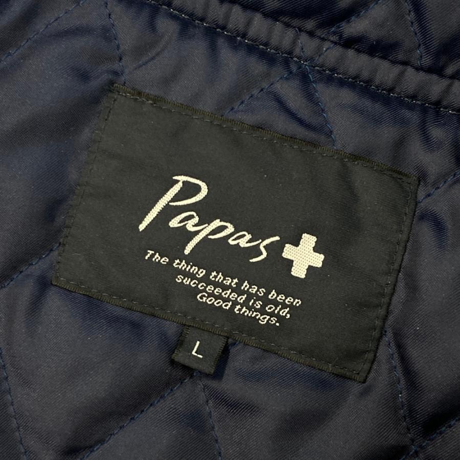 PAPAS（パパス） PLUS D04CFJM012 フード付き 中綿 キルティング