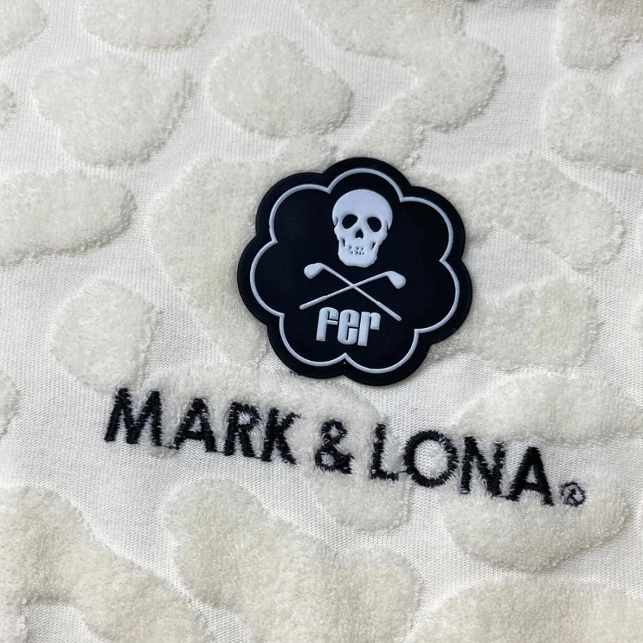 MARK&LONA マークアンドロナ 2024年モデル パイル ジップパーカー 総柄 ホワイト系 48 ゴルフウェア メンズ_3